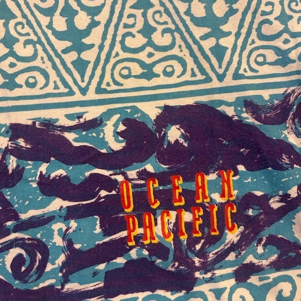 Vintage 90’s Ocean Pacific OP Short Sleeve Graphic T-Shirt - Picture 4 of 8